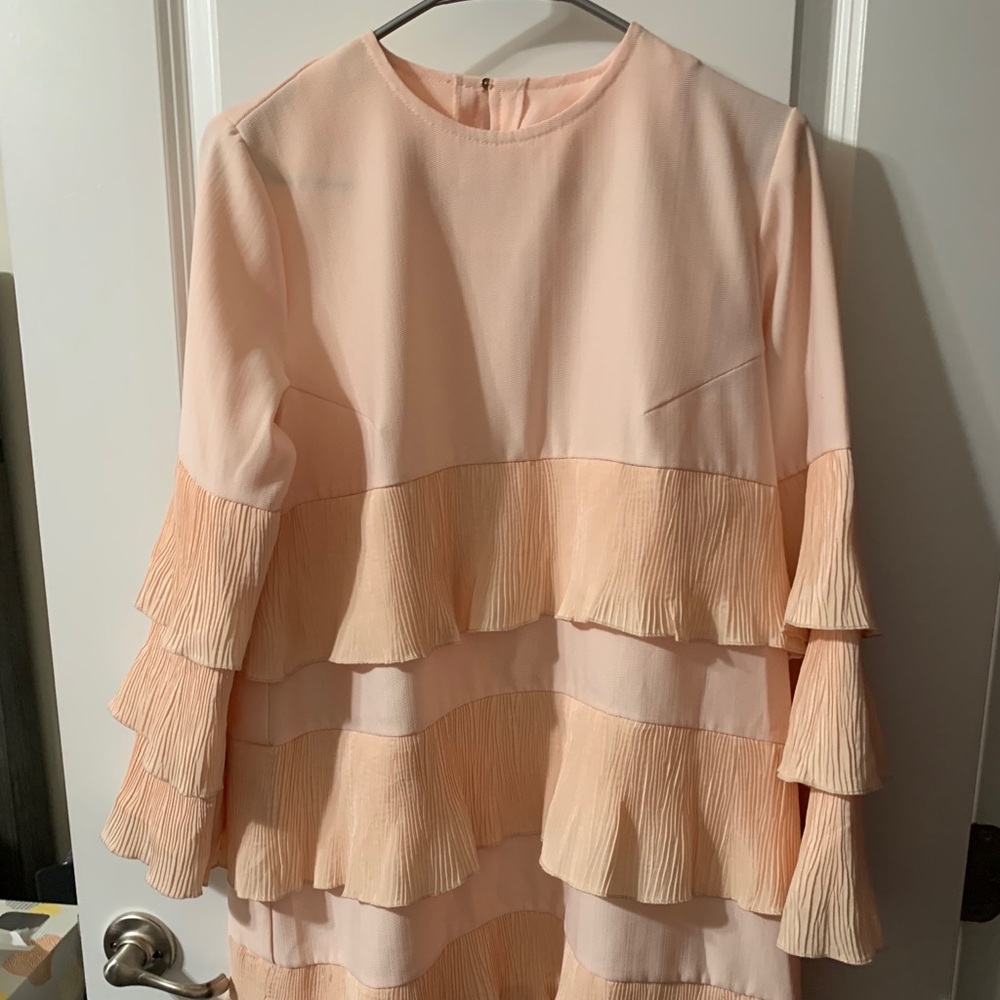 Peach Handmade Ruffle Dress - Picture 2 of 2
